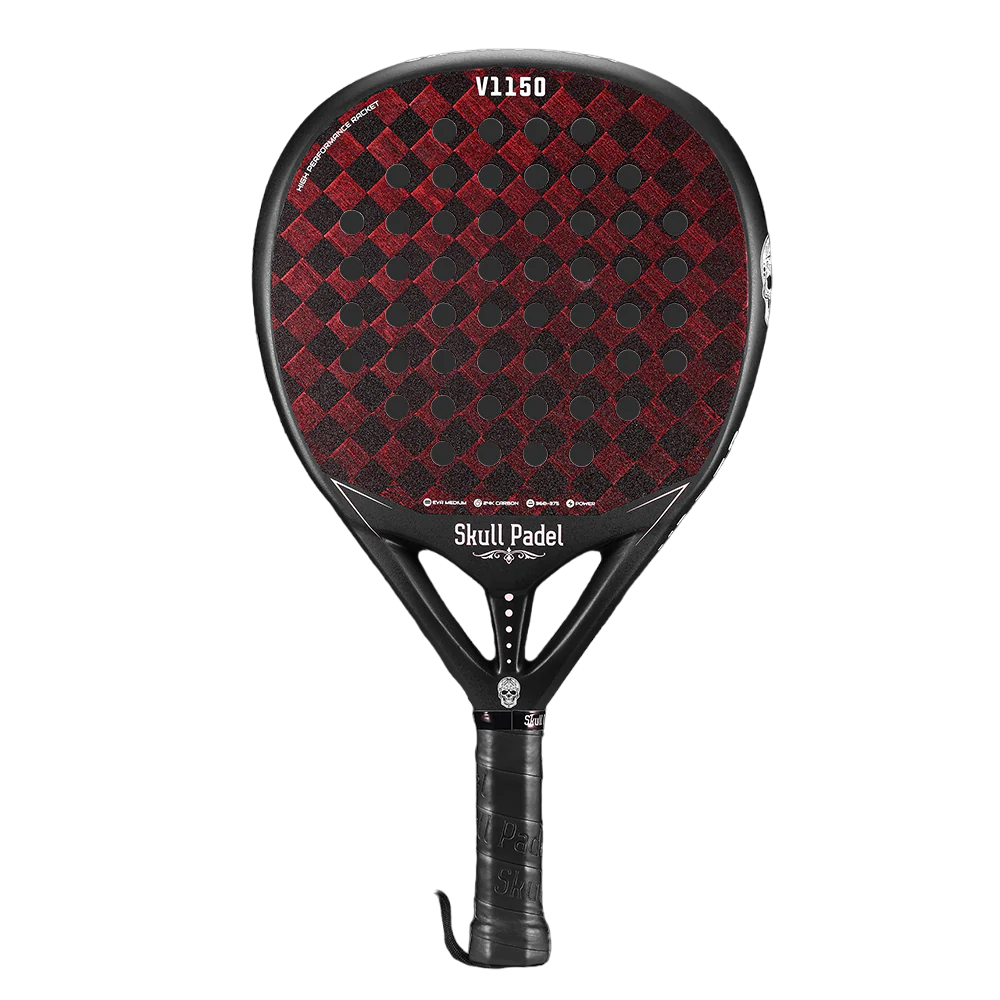 Skull V1150 Red Black 24k 2024 Padel Racket