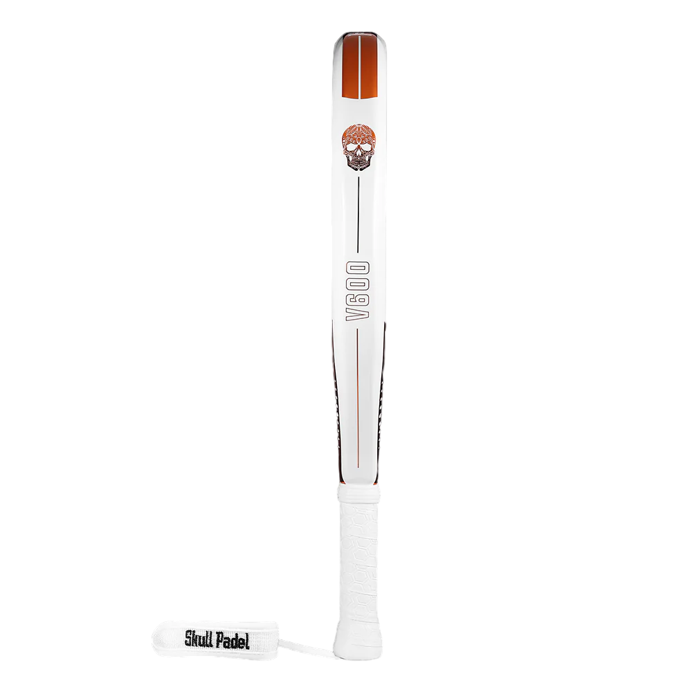 Skull V600 White Copper Skull 12K Padel Racket